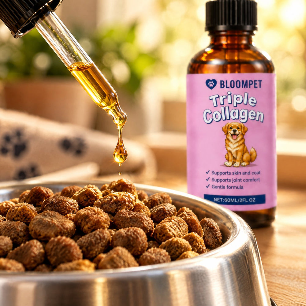 Bloom Triple Collagen dropped onto food