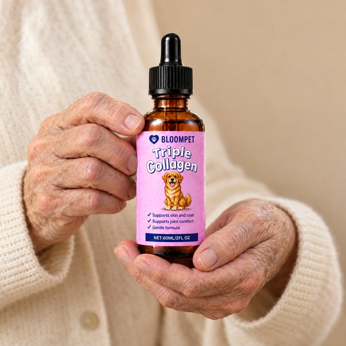Holding Bloom Triple Collagen